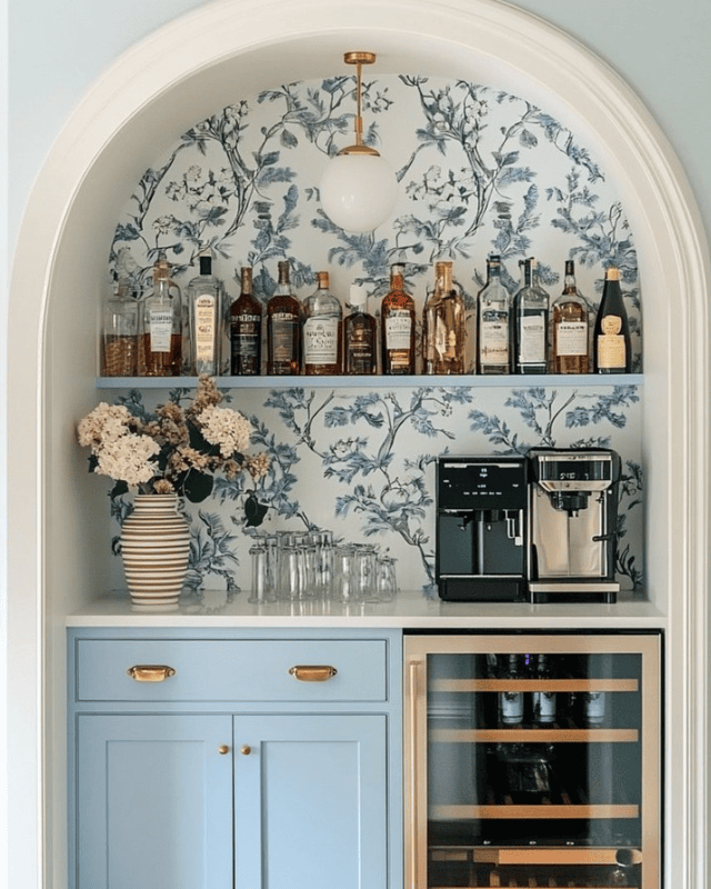 Stylish Built-In Bar
