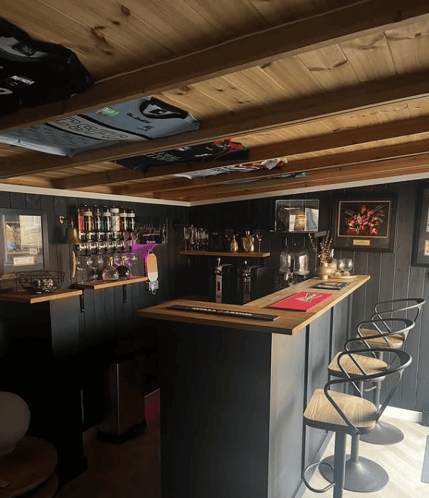 Rustic Shed-Style Mini Bar