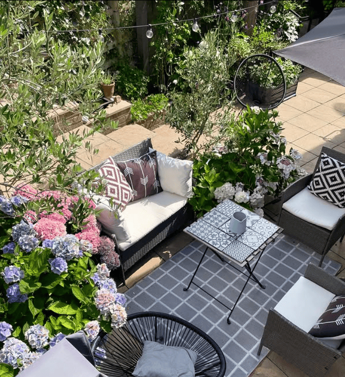 Lush Garden Patio Showcasing Modern Style