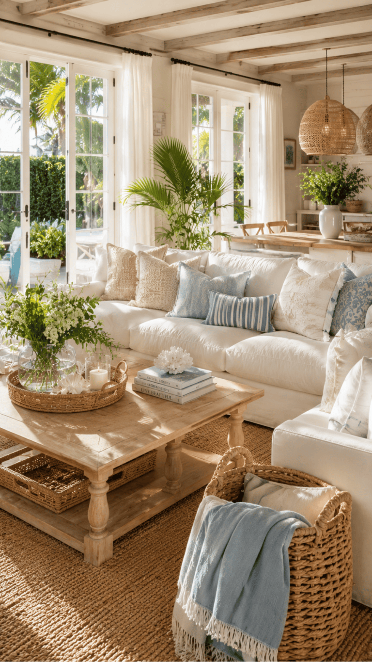 27 Summer Living Room Decor Ideas for a Brighter Home