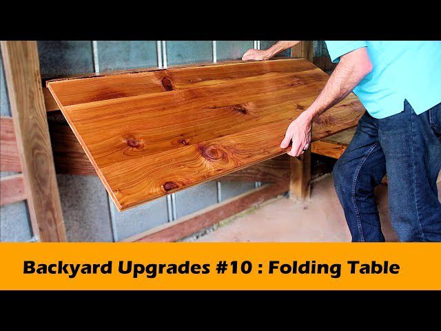 How to Build a Fold-Down Wall Bench for a Narrow Side Yard