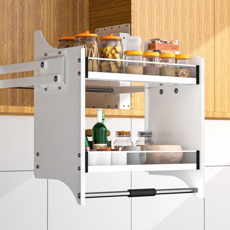 Pull Down Upper Pantry Shelf Inserts for Short Adults