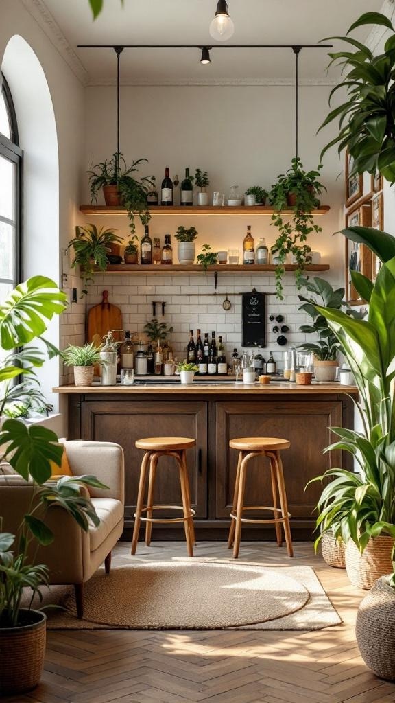 Incorporating Greenery in Tiny Bar Designs