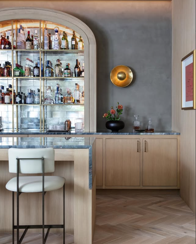Modern Arch Display Mini Bar