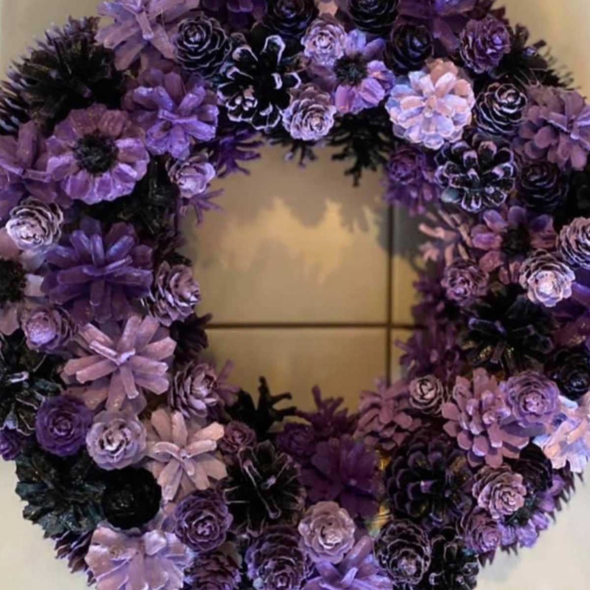Purple wreath inspiration for nature décor