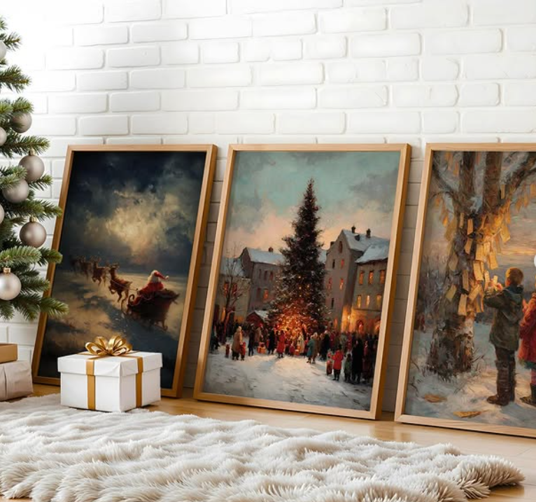 Charming Winter Art Display