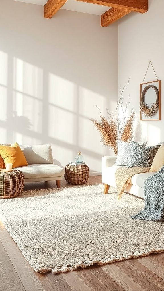 Layered Rugs for Added Warmth