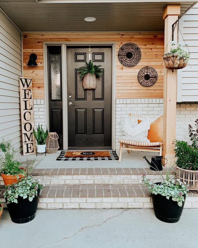 Inviting Tiny Front Porch Transformation